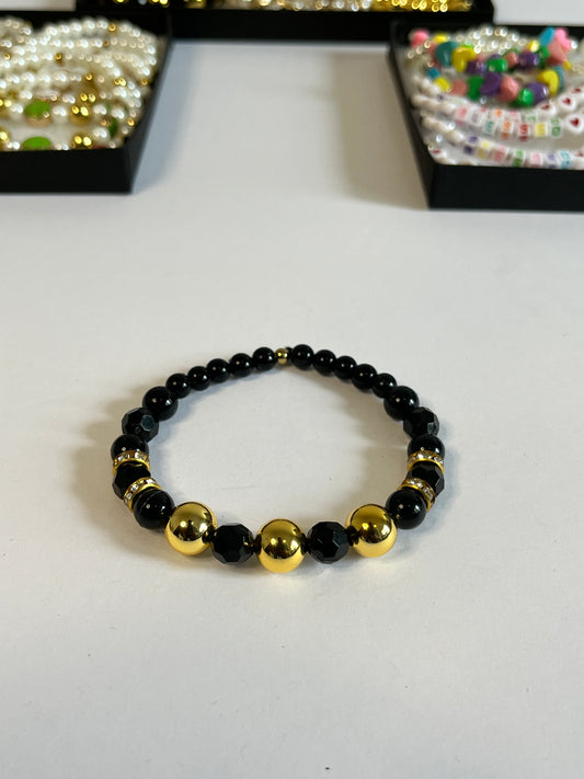 Midnight Gold Bracelet “3moons”